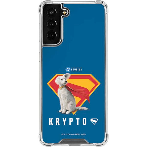 Superman 2025 Krypto the Super Dog Galaxy S21 FE Clear Case